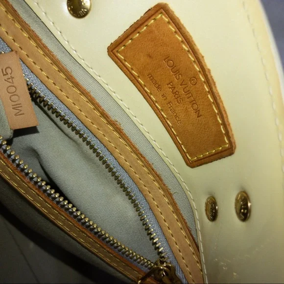 Louis Vuitton Monogram Logo Vernis Tote Bag Purse Perle - Picture 6 of 8